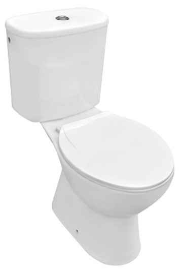 BINASTORE Sanitary Ware set (Toilet seat + Pedestal Wash Basin)